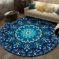 Apvalus kilimas Etninis Mandala Svetainės kilimas Grindų Kilimėlis Kėdė Sofa Vaikų Svetainės Dekoratyvinis kilimo režimo kilimėlis 40cm