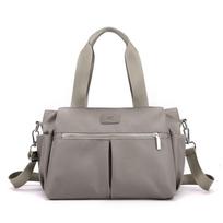 Nailono krepšys Fashion Lengvas krepšys Moteriškas Crossbody Bag Moteriškas krepšys One Size pilka spalva