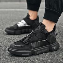 2024Nauji Spalvingi Sportbačiai Vyrams Tenis Kvėpuojantys Vyriški Laisvalaikio Batai Vasariniai Vyriški Poriniai Batai Lengvi Juodi Sportbačiai Zapatillas Hombre 36 juoda