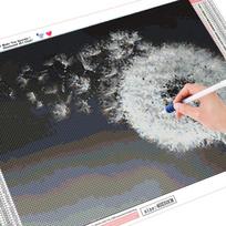 „HUACAN“ deimantinis paveikslas „Kiaulpienė“ 5D „pasidaryk pats“ deimantų siuvinėjimo mozaikos paveikslas iš kalnų krištolinio akmens 20*30 cm