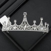 Karūna Tiara Nuotakos Kalnų Krištolo Karūna Surišta Vestuvinės Suknelės Ornamentas Aštuoniolikmetės Bat Micvos Gimtadienio Princesės Plaukų Aksesuarai Vaikai