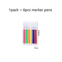 Painting Brush Color Pen Six Color Pens Crayon Oil Painting Stick Student Office Educational Art Supplies Graffiti Props TMZ