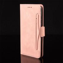 Magnetinis atverčiamas dangtelis, skirtas Huawei Honor 90 Lite 90 Pro kelių kortelių lizdui piniginės odinis dėklas Magnetinis telefono krepšys For Honor 90 lite rožinė