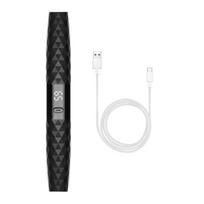 Nešiojamas šildomas blakstienų rietiklis su LCD ekranu 2 temperatūros nustatymai USB įkraunamas elektrinis blakstienų rietiklis Ilgalaikis blakstienų pakėlimas Natūralus rietėjimas juoda