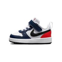 Nike Court Borough Low 2 TD USA Kūdikio sportbačiai Balti Vidurnakčio-Tamsiai mėlyni Juodi DO7448-101 23.5
