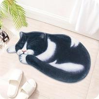 Cute Cat Rug - Easy to Clean and Stain Resistant Floor Mat for Bathroom, Living Room, Bedroom and Footrest - Home Decor 40X76CM