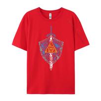 Nintendo Zelda Hylian Shield Element Icons Green And White Graphic T Shirt Clothes Plus Size Harajuku S