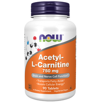 Now Foods Acetyl-L-Carnitine 750 mg 90 tab