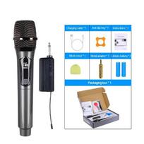 Karaoke belaidis mikrofonas Dinaminis VHF rankinis profesionalus mikrofonas, skirtas dainuoti vakarėlio kalbai bažnyčioje, klubo šou susirinkimų salė Pagrindinis puslapis One mic