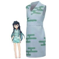 Anime Demon Slayer Tokitou Muichirou Cosplay Costume Kids Girls Fancy Dress Up Child Halloween Carnival Party Cloth Disguise L