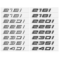 1 vnt. 3D ABS automobilio bagažinės raidės 216i 218i 220i 218d 230d 225i 235d 230i 235i 240i logotipas emblema lipdukas For F45 F22 F23 G42 F46 216i sidabras