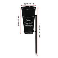 Kapinių vazos kapinių dekoravimo reikmenims Kapo gėlių laikiklis memorialinėms ceremonijoms Veteranų bažnyčios grupėms Kapavietė