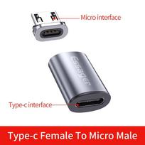 „Essager“ USB C tipo magnetinis adapteris, skirtas „iPhone Samsung“ Type-C To Micro