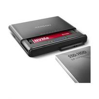 Adapteris AXAGON ADSA-CC, USB-C 10Gbps M.2 NVMe + SATA SSD/HDD