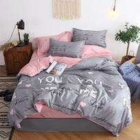 Antklodės užvalkalų You&me patalynės komplektas, karalienės dydžio plunksnų baltos patalynės komplektas Single 3pcs 150by200