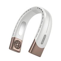 Kaklo ventiliatorius nešiojamas oro kondicionierius Tylus mini aušinimo ventiliatorius USB įkraunamas kaklo ventiliatorius be ašmenų balta