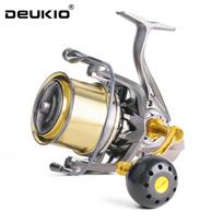 Nauja DEUKIO didelė visiškai metalinė spiningo žvejybos ritė 8000 10000 12000 Maksimalus atsparumas 20 kg Jūrinio lyno ritės laisvasis valas 4,9:1 didelio greičio koeficientas 8000 Series