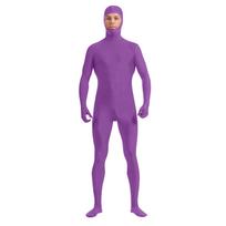 Zentai Suit Cosplay Leotard Full Bodysuits Green Screen Suit Helovino kostiumai 150 violetinė
