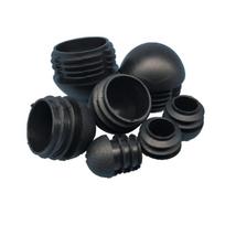 Plastikiniai kupoliniai apvalūs uždengimo galiniai dangteliai vamzdžių įdėklai grindų apsauga 13mm~76mm 13mm(10Pcs) juoda