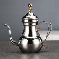 1.5L, Stainless Steel teapot, Restaurant tea kettle with tea strainer, Long spout pot for tea brewing in mug, home tea infuser