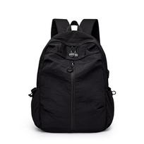 Simple and Lightweight Student Schoolbag Men's and Women's Backpack for Work, Commuting and Business Trips, Travel Bag pilka spalva