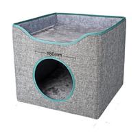 Foldable Cat Villa - Spacious, Warm & Semi-Enclosed for All Seasons