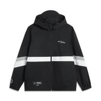 Li Ning Wade Series Comfortable Casual Minimalist Hooded Zipper Loose Letter Color Block Long Sleeve Jacket Men jackets AFDV121-4 XL