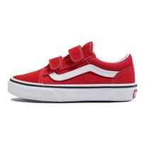 Vans Old Skool Serija V Patogūs žemi vaikiški drobės batai Vaikiški sportbačiai Raudoni Balti VN000CYWJV6 32.5