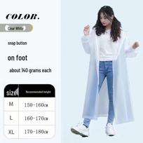 Unisex visą kūną dengiantis lietaus pončas dviračiui ir žygiams L [150-160 cm]