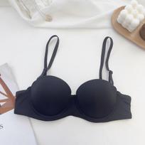 Besiūlės liemenėlės moterims Minkštas apatinis trikotažas Push Up Bralette Comfort Invisible Brassiere Sexy apatinis trikotažas 38/85AB juoda