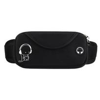 Lauko sportui skirtas „Fanny Pack“ mobiliojo telefono krepšys, vandeniui atsparus bėgimas, daugiafunkcis diržo krepšys, prigludęs „Invisible Fitness“ dviračių virdulys juoda