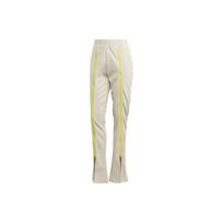 Adidas X Stella McCartney Collaboration SS23 Logo Print Flared Mid-Rise Fitted Knit Sports Pants Women Bottoms Light-Yellow IJ0599 XXS
