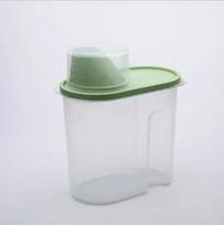 1,9L-2,5L PP Maisto laikymo dėžutė Plastikinis Skaidrus Indų Rinkinys su Pylimo Dangteliais Virtuvės Laikymo Buteliai Stiklainiai Džiovintų Grūdų Talpykla S-Green