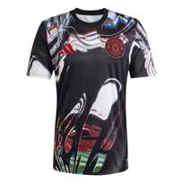 Adidas Manchester United Soft Skin Sweat Absorbing Round Neck Short Sleeve Football Shirt Men tops KA6419 M