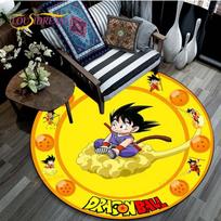 Anime Dragon Ball kilimai gyvenamajam kambariui Goku apvalus kiliminis grindų kilimėlis Poliesterio kilimėlis 60cm
