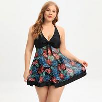 Didelio dydžio 4XL 5XL Seksualūs maudymosi kostiumėliai, moteriški bikiniai, 2 dalių tankiniai maudymosi kostiumėliai, moteriški maudymosi kostiumėliai, negabaritinis bikinių rinkinys, paplūdimio apranga L juoda