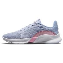 Nike  SuperRep Go 3 Flyknit Next Nature Football Grey Pink Women Sneakers Cobalt-Bliss Hyper-Royal Summit-White DH3393-005 36