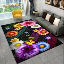 Svajonės Drugelio Gėlės Plotas Kilimas Didelis, Kilimas Namų Svetainei Miegamajam Sofa Prieangio Kilimėlis Dekoras, Vaikų Žaidimams Neslystantys Grindų Kilimėliai 40cm x 60cm