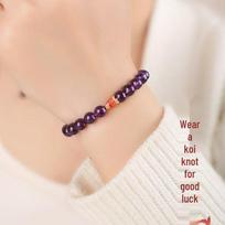 Women's Light Luxury Purple Zircon & Freshwater Pearl Choker with Faceted Amethyst