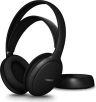 "Philips" SHC5000 belaidės televizoriaus ausinės su 30 val. veikimo trukme, 30 m atstumu, skaitmeniniu 2.4G ryšiu, patogia virš ausų esančia ausine, keičiama baterija, aiškiu dialogo garsu - juodos spalvos