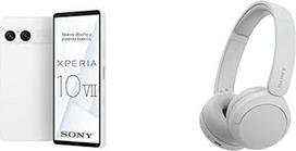 "Sony Xperia 10 VII" - 6,1 colio 19,5:9 OLED su 120 Hz, 5000 mAh baterija, 16 mm itin plataus kampo objektyvas, 3,5 mm garso įrašas, "Android 15", IP65/68, balta + WHCH520