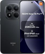 XIAOMI Redmi Note 15 Pro 5G išmanusis telefonas (12 + 512GB) - 6580 mAh baterija, IP66/IP68 apsauga nuo dulkių ir vandens, 200 MP kamera, 6,83 colių AMOLED ekranas, juodas
