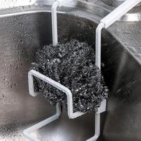 Virtuvės metalinis kriauklės kanalizacijos stovas Sieninis siurblys Sponge Sandėliavimas Džiovinimo Laikiklis Kriauklė Muilo stovas Indų šluostės Lentynos Organizatorius Produktai 2023 m. balta