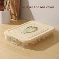 Namų Maisto Sandarinimas Virtuvės Šaldytuvas Wonton Laikymo Dėžutė One layer one cover ruda