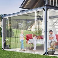 Skaidrus Vandeniui Atsparus Uždangalas Brezentas 1.8m 2.4m 3m 4m Skaidrus Brezentas Vandeniui Atsparus PVC Vinilo Brezentai Augalams Apsauginė Dulkėms Plėvelė Sodo Baldams 1x2M
