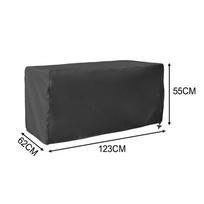 Elegantiškas juodas dizainas 210D lauko denio dėžės užvalkalas efektyviai apsaugai 123×62×55cm