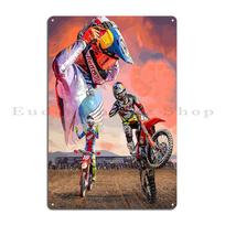 Jett Jl18 Lawrence Motocross Legend Dirt Bike Champion 18 Metal Plaque Poster Personalized Wall Decor Garage Tin Sign Poster 20x30cm（7.8x11.8inch）