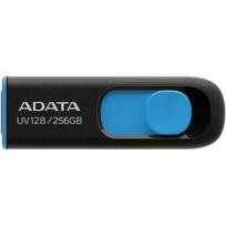 Adata USB atmintinė AUV128-256G-RBE 256GB, USB 3.2 Gen 1, skaitymo greitis 100MB/s, juoda, mėlyna