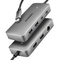Axagon dokas stotis HMC-CUB83X2 1 HDMI, 1 DisplayPort, 2 USB 3.2, 1 USB-C, 15 cm maitinimo laidas