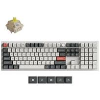 Keychron klaviatūra Q6U-P4 8000 Hz, 4000 mAh, RGB LED, 660 h baterijos veikimo laikas, mechaninis jungiklis, 100% formatas
